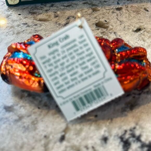 Old World Christmas Glass Ornament Blown King Crab Ornament - Picture 3 of 7